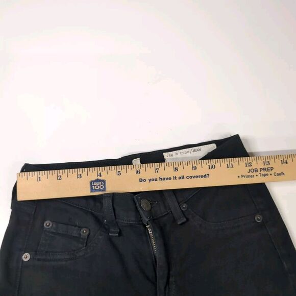 Rag‎ & Bone Leggings Skinny Jeans Coated Black Size 25 - Picture 3 of 10